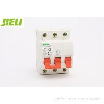 6A 10A 16A 20A Electrical MCB C45 3 Phase Circuit Breaker P